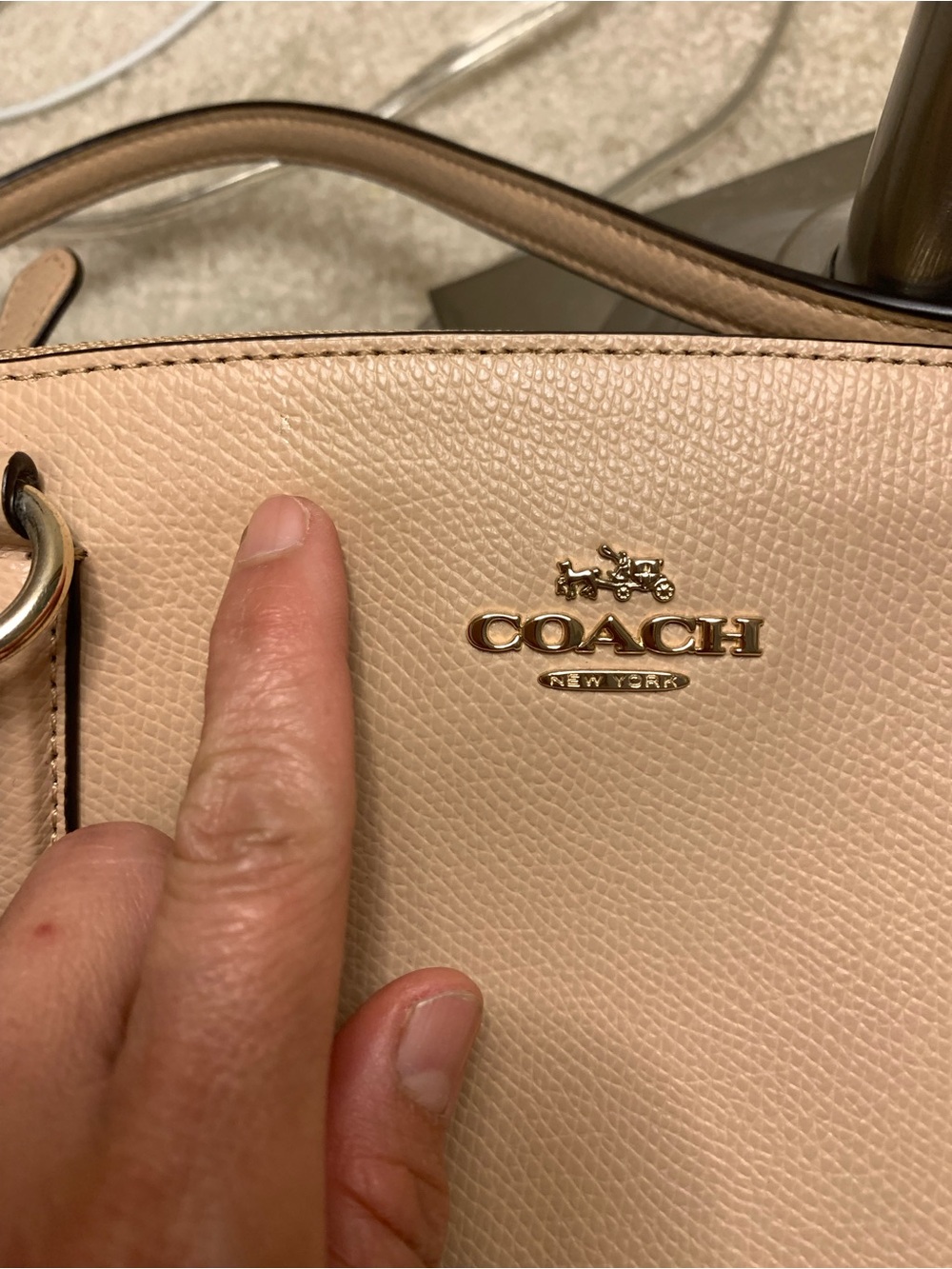 Coach Blush Pink Leather Satchel with Gold Hardware - Picture 3 of 13